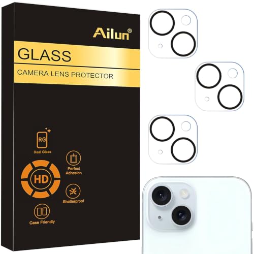 Ailun 3 Pack Camera Lens Protector iPhone 15/14/iPhone 15 Plus/14 Plus