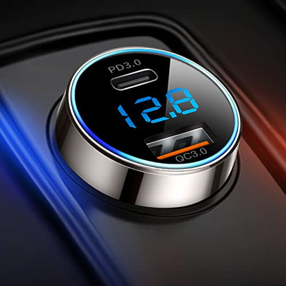 SUPERONE Pure Copper USB C Car Charger, 45W Dual Port Fast Charger