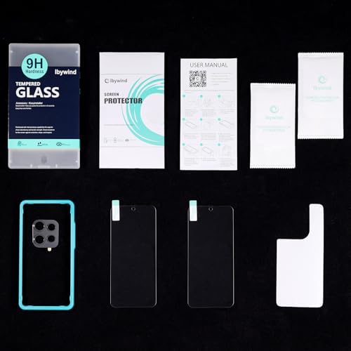 Ibywind for Motorola Edge 50 Neo/60 Neo 5G Screen Protector,2 Pack,9H Hardness Tempered Glass and Camera Lens Protector,with Alignment Frame,Full Coverage,Bubble Free,Fingerprint Unlock,Scratch Resistant - size: Edge 50 Neo