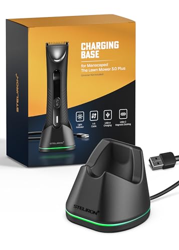 Charging Stand for Manscaped The Lawn Mower 3.0 Plus (USB Cable) Replacement Charger Dock with LED Indicator - size: Lawn Mower 3.0 Plus
