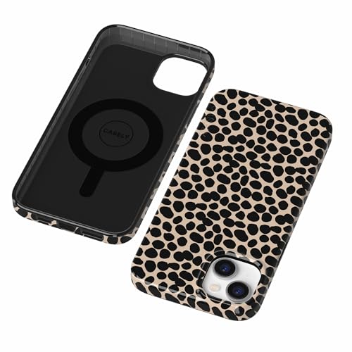 Casely iPhone 14 Plus Case | Lost in Spots | Cheetah Print | Compatible with MagSafe | Classic Ultra Slim Design - color: Lost in Spots | Cheetah Print