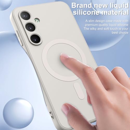 for Galaxy A16 5G Case,Magnetic,Wireless Charging,Slim White - color: White