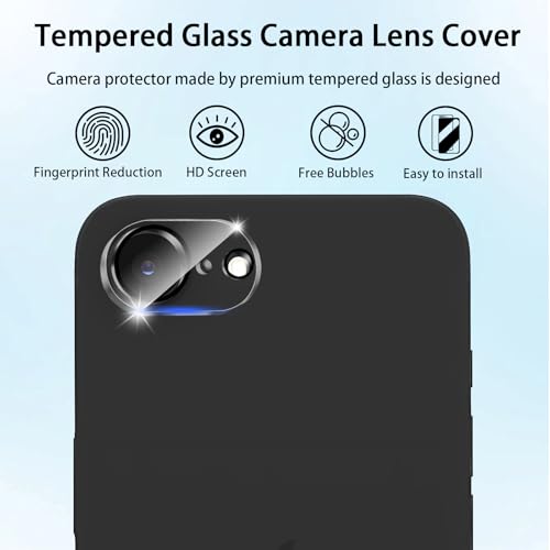 (3 Pack) Camera Lens Protector for iPhone 17e / iPhone 16e, Anti Scratch, Bubble Free,Tempered Glass Screen Protecto - color: Clear