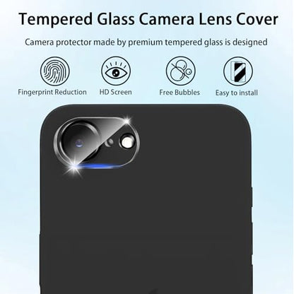(3 Pack) Camera Lens Protector for iPhone 17e / iPhone 16e, Anti Scratch, Bubble Free,Tempered Glass Screen Protecto - color: Clear