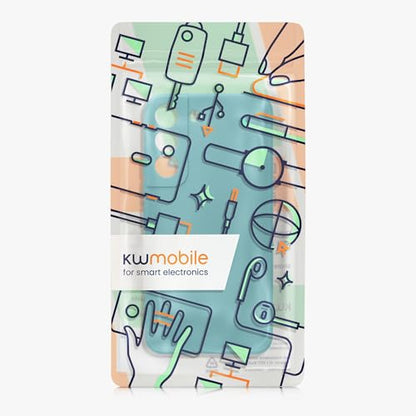 kwmobile Case Compatible with Samsung Galaxy S22 Case - Protective Slim TPU Phone Cover - Soft Matte Finish - Teal Matte - color: teal matte, size: Galaxy S22