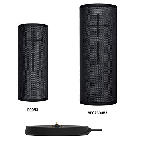 Power Up Charging Dock Compatible with Ultimate Ears UE Boom 3/Megaboom 3/Blast/Megablast(Wall Charger and 5 Feet Cable Included) Black(Not for Boom4/Megeboom 4) - color: Black