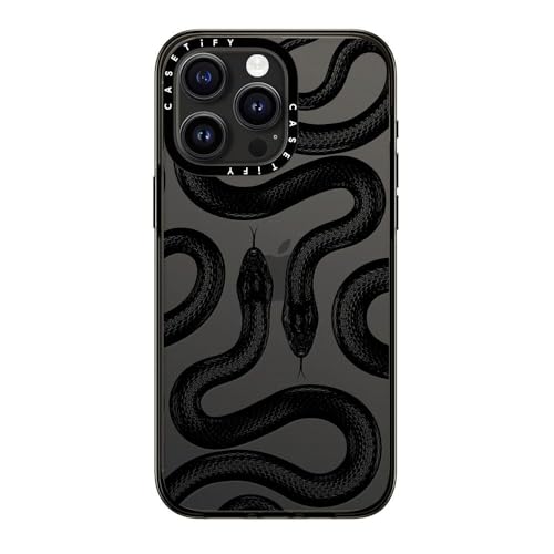 CASETiFY for iPhone 15 Pro Max Case - Compact | Lightweight | 4ft. 2x Military Grade Drop Protection | Black Kingsnake | Black - color: Black Kingsnake, size: Iphone 15 Pro Max (6.7")