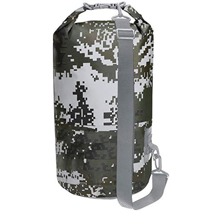 Skog Å Kust DrySak Roll Top Waterproof Bag, 5, 10 & 20 Liter - color: DigiCamo, size: 10 Liter