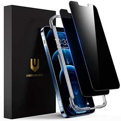 UNBREAKcable Privacy Screen Protector for iPhone 12 Pro Max, 2-Pack - size: iPhone 12 Pro Max
