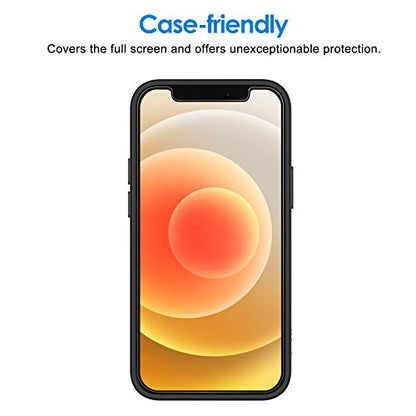 JETech Screen Protector for iPhone 12/12 Pro, 2-Pack | HD Clear, Face ID Compatible, Anti-Scratch Glass - size: iPhone 12/12 Pro