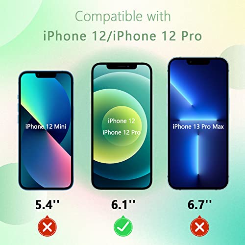 [3 Pack] for iPhone 12/12 Pro Green Privacy Screen Protector - size: iPhone 12/12 Pro