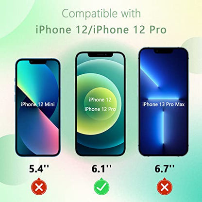 [3 Pack] for iPhone 12/12 Pro Green Privacy Screen Protector - size: iPhone 12/12 Pro
