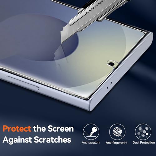 ivoler 3-in-1 Case for Samsung Galaxy S25 Ultra 5G 6.9” with 2 Pack Tempered Glass Screen Protector[Full Coverage], [Military Grade Protection] Slim Phone Bumper Cover Clear [Non-Yellowing]