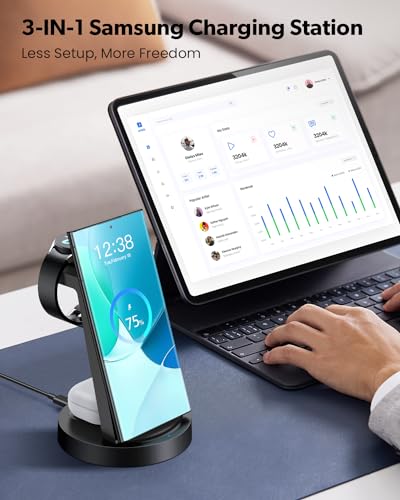 Wireless Charger for Samsung: 3 in 1 Wireless Charging Station