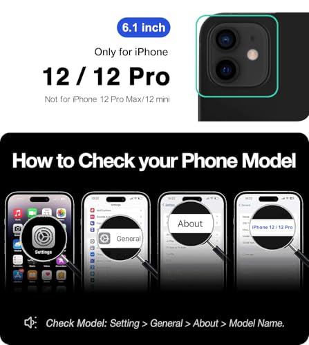 Magnetic for iPhone 12/iPhone 12 Pro Wallet Case with Card Holder﻿ | Compatible with MagSafe, Shockproof Phone Cover with Detachable RFID Blocking Card Slot, Black - color: Black, size: iPhone 12/12 Pro