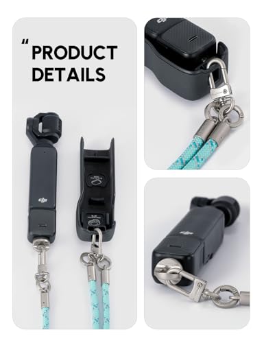 Pocket3 Lanyard,Phone Tether Tab 2,Crossbody & Wrist Strap,Lanyard for DJI Osmo Pocket 3, Phone Strap - color: Verdant-s