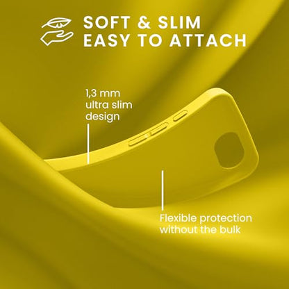 kwmobile Case Compatible with Apple iPhone 17e / iPhone 16e Case - Soft Slim Protective TPU Silicone Cover - Radiant Yellow - color: Radiant Yellow