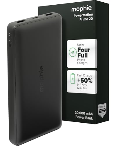 mophie Powerstation Slim 20,000mAh Power Bank - size: 20,000 mAh, style: Slim