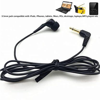Single Side Earphone in-Ear Mono Earbuds Disposable Headphone Low Cost Ear Buds for One Ear