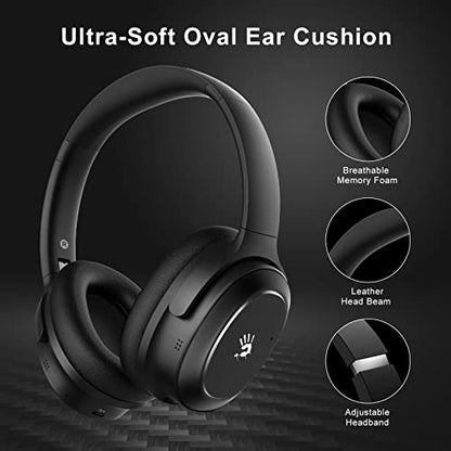 Bloody M320 Bluetooth Wireless Gaming Headset, Active Noise Canceling, Dual-Connectivity, Built-in 5 Mics, 3D Surround Sound, Lightweight Over-Ear Headphone