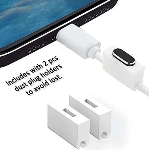 4 Pack Anti Dust Plugs Black Charging Port Plugs Compatible with iPhone 14 Pro Max 13 12 11 Mini Plus iPad Airpods, Metal Covers Protectors Prevent Your Charger Port from Dust/Lint/Water/Lost - color: 01 Midnight Black