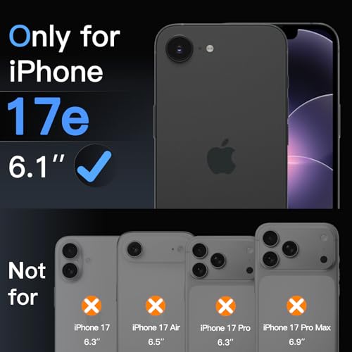 JETech 3D 9H+ Anti-Reflective Screen Protector for iPhone 17e/16e - size: iPhone 17e/16e
