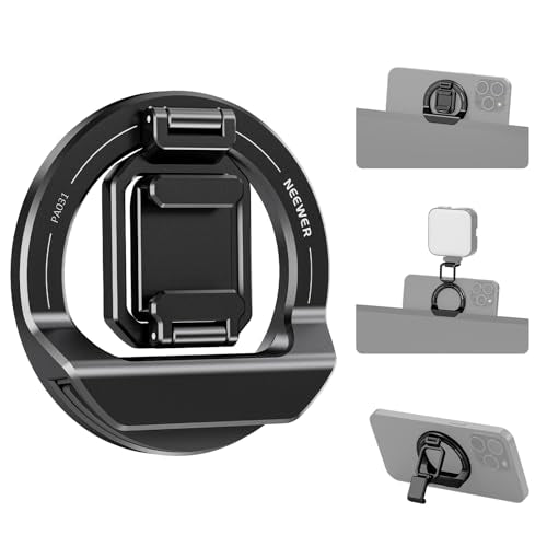 NEEWER Foldable Continuity Camera Mount with Cold Shoe for MagSafe iPhone 15 Pro Max 14 13 12 MacBook Air 13" M1, MacBook Air 2018-2020, MacBook Pro 13" M1/M2, MacBook Pro 13" 2017-2020, PA031 - style: PA031
