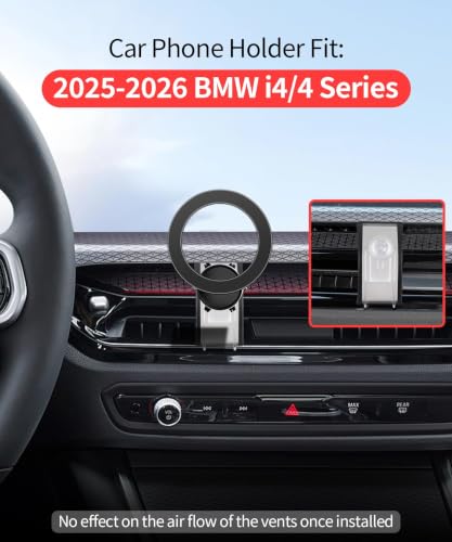 Car Phone Holder for 2025 2026 BMW 4-Series / i4 Accessories, Magsafe Mount - size: for 2025 2026 4-Series/i4