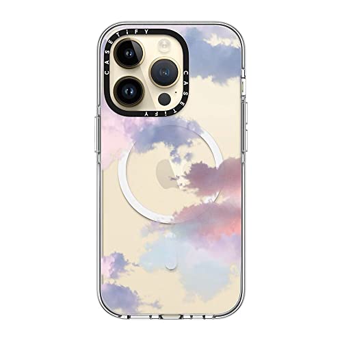 CASETiFY for iPhone 14 Pro Case - Impact Clear Compatible with MagSafe | Not Yellowing | 6.6 ft. 3X Military Grade Drop Protection | Clouds | Clear - color: Clouds, size: Iphone 14 Pro (6.1")