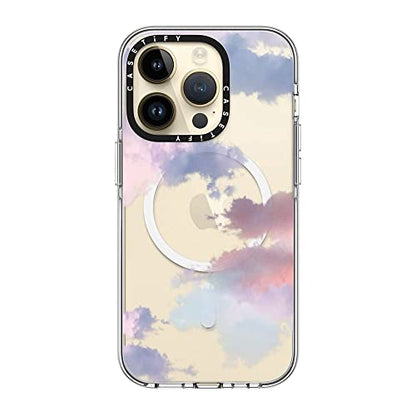 CASETiFY for iPhone 14 Pro Case - Impact Clear Compatible with MagSafe | Not Yellowing | 6.6 ft. 3X Military Grade Drop Protection | Clouds | Clear - color: Clouds, size: Iphone 14 Pro (6.1")