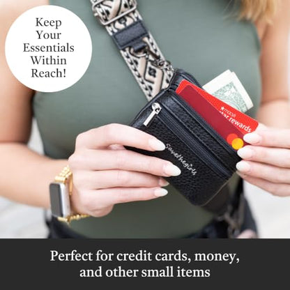 Save the Girls Clip & Go Phone Strap with RFID Wallet Pouch, Fern Green - color: Green
