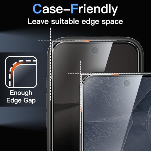 JETech Screen Protector with Lens Protector for Google Pixel 11 Pro - size: Pixel 11 Pro