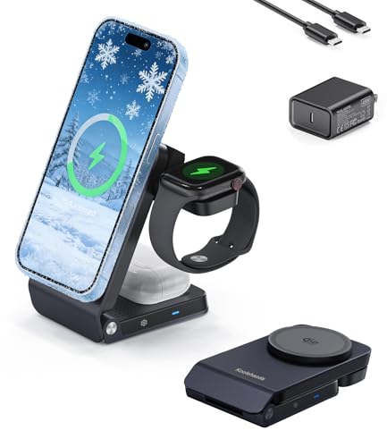 Koolehaoda Qi2.2 25W Fast Wireless Charging Station with TEC Active Cooling