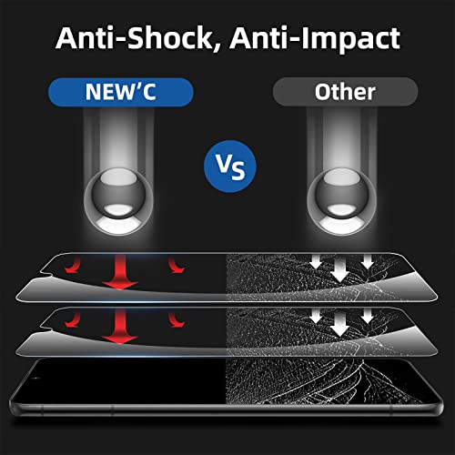 NEW'C for Samsung Galaxy S23+ (S23 Plus) Screen Protector Tempered Glass - size: S23+ 6.6 inches