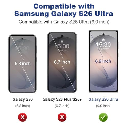 ACANDYA for Samsung Galaxy S26 Ultra Case Wallet Clear Case with Card Holder Protective Shockproof Anti-Scratch Anti-Yellow Heavy Duty Protection Cover for Samsung Galaxy S26 Ultra 6.9inch Transparent - size: for Galaxy S26 Ultra
