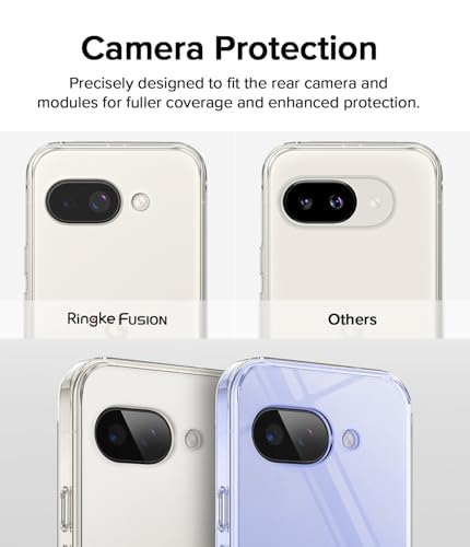 Ringke for Google Pixel 9a Case [Fusion Matte Clear] | Oil & Dirt Resistant, Anti-Fingerprint Technology Prevents Oily Smudges, Frosted Coating Feels Velvety Soft - size: Pixel 9a