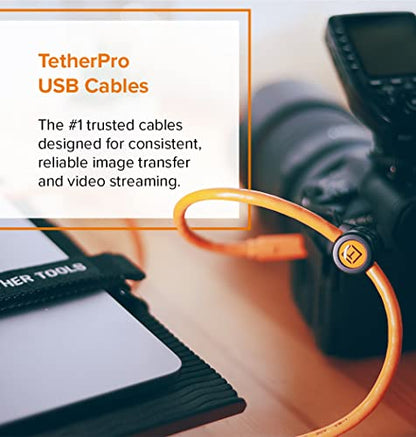 TetherPro USB-C to USB-C 5Gbps Gen 1, Right Angle, 15' (4.6m)