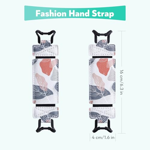 Secure Hand Strap for Kindle and Tablet - High Elasticity Finger Grip Holder Accessories for 6-8 Inches E-Book Tablet. - color: Bohemian Leaves