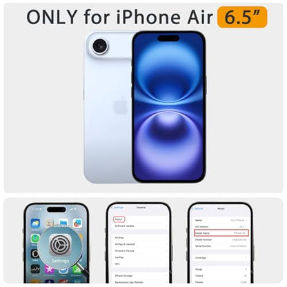 for iPhone 17 Air Case Tortoise Shell Cute Design | [Military Grade Protection], 8FT Drop Resistant Shockproof Heavy Duty Phone Case Cover Women Men for iPhone 17 Air 6.5” - size: iPhone Air