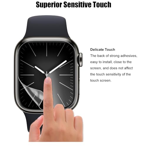 6 Pack TPU Screen Protector For Apple Watch Series 7/8 / 9 (45mm) - size: 45mm