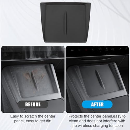Silicone Mat for 2026 Tesla Model Y - color: Black (for 2024-2026 Model 3 &2025-2026 Model Y)
