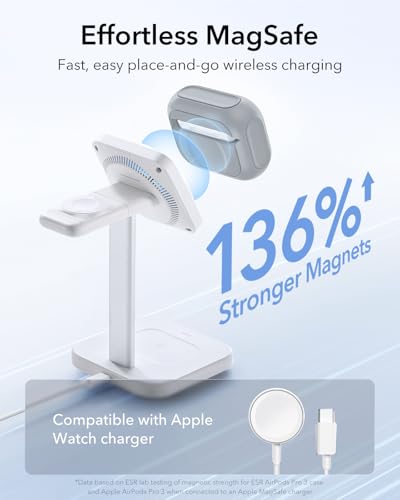 ESR for AirPods Pro 3 Case, Compatible with MagSafe, Gray - color: Gray, size: AirPods Pro 3 Case