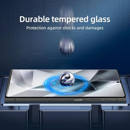 NEW'C for Samsung Galaxy S24 Ultra Screen Protector Tempered Glass - size: S24 Ultra 6.8 inches