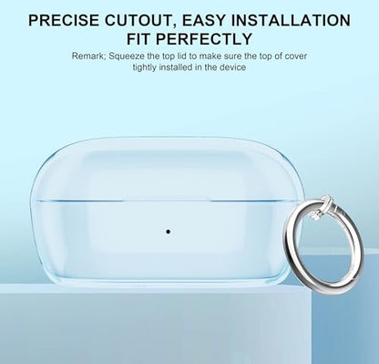 Aircawin for Bose New QuietComfort Earbuds Case Clear 2024 - color: Light Blue