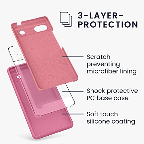 kwmobile Case Compatible with Google Pixel 6a Case - TPU Silicone Phone Cover with Soft Finish - Sweet Candy - color: Sweet Candy, size: Pixel 6a