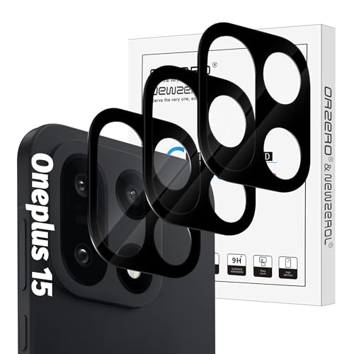 Orzero (3 Pack) Camera Lens Protector Compatible for Oneplus 15, Protector de Cámera Tempered Glass 9H Precise Camera Cutouts High Definition Anti-Scratch Does Not Affect Night Shots and Flash - size: Oneplus 15