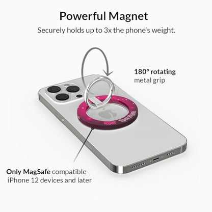 VELVET CAVIAR Compatible with MagSafe Phone Grip - Magnetic Ring Holder with Adjustable Stand - Removable MagSafe Accessories for iPhone 16, 15, 14, 13, 12 (Bratz Airbrush Angelz) - color: Bratz Airbrush Angelz