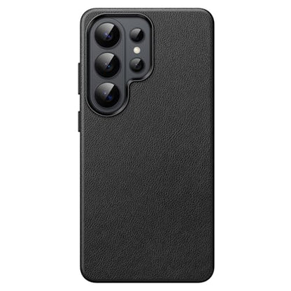 JETech Vegan Leather Case for Samsung Galaxy S26 Ultra, Black | Compatible with MagSafe, Anti-Slip Grip Phone Cover, Metal Button, Soft Microfiber Lining - color: Black, size: Galaxy S26 Ultra