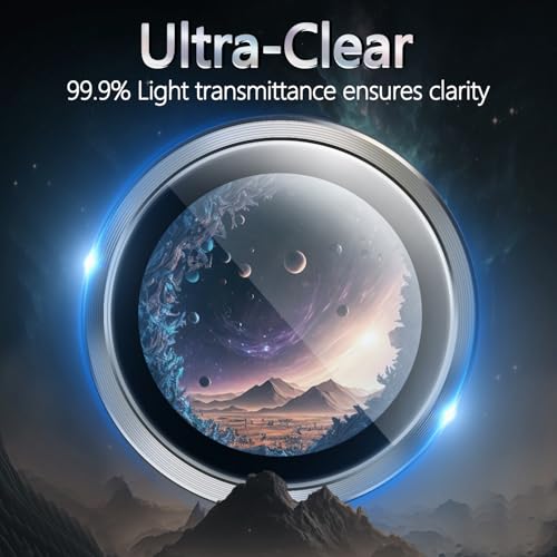 1 Pack Camera Lens Frame for Xiaomi Poco X7 5G/4G, 9H Glass Screen Protector Anti-Scratch, Tempered Glass Metal Individual Camera Cover Accessories for Xiaomi Poco X7 5G/4G,Black - size: for Xiaomi Poco X7 5G/4G