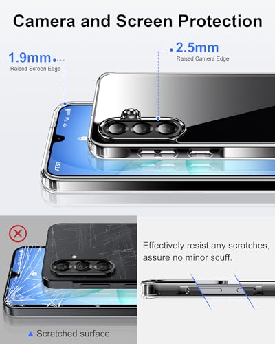 HOOMIL Case for Samsung Galaxy A17, Non-Yellowing, Drop Protection, Anti-Scratch Transparent Hard Back Phone Cover - Crystal Clear - color: Clear, size: A17 5G